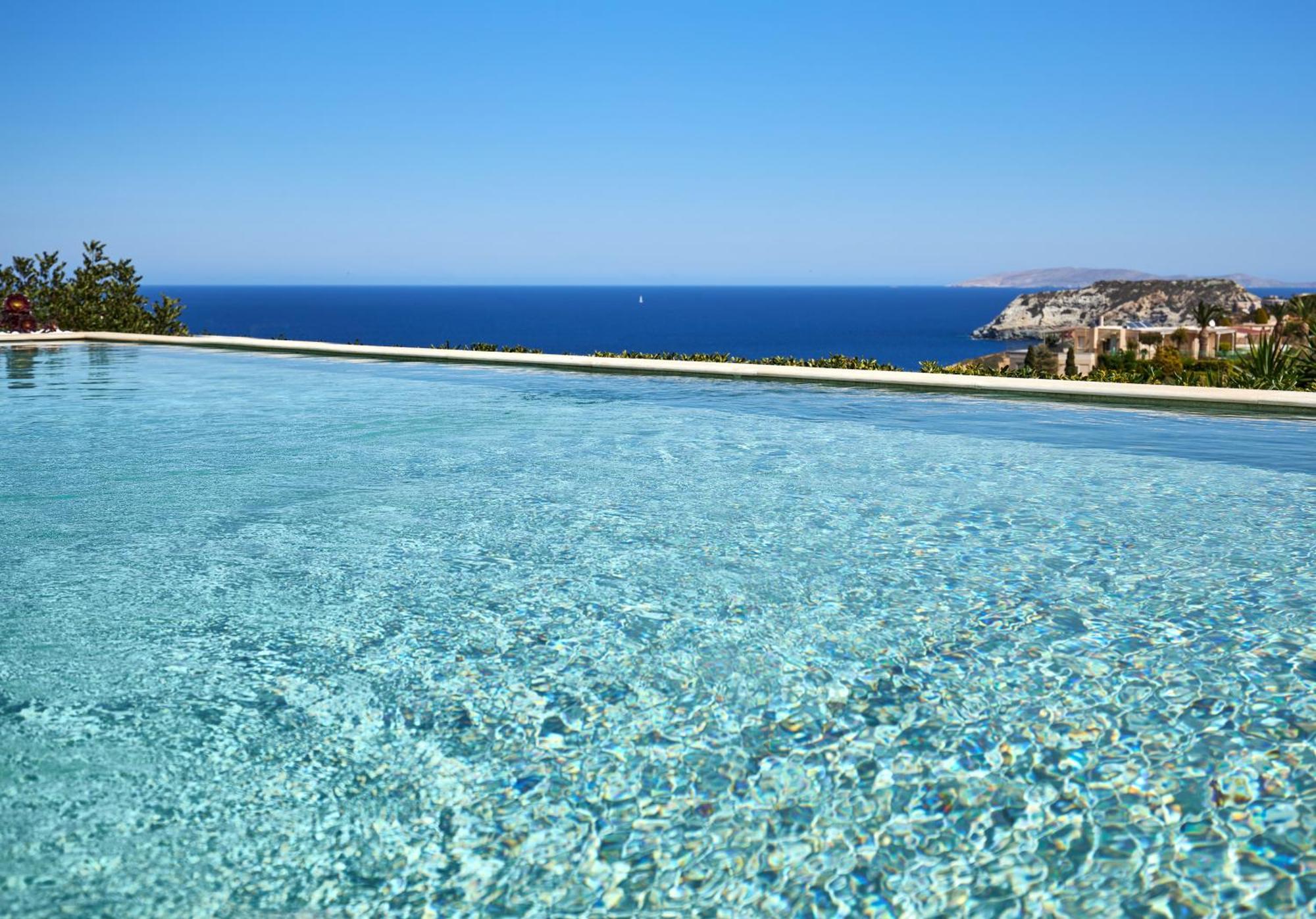 Spacious Villa With Private Eco-Pool And Panoramic Sea View Agia Pelagia  Bagian luar foto