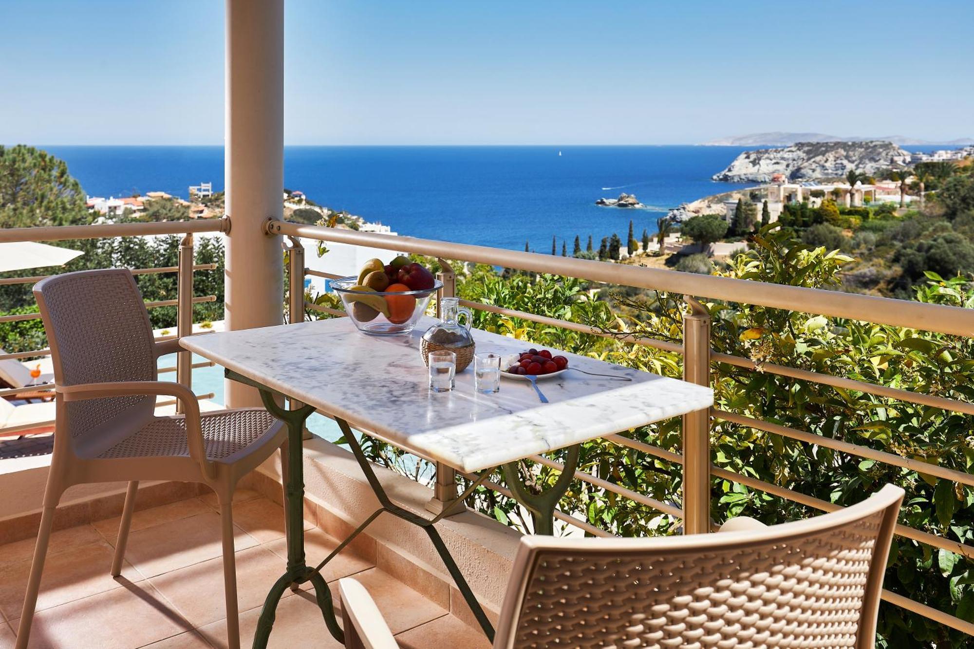 Spacious Villa With Private Eco-Pool And Panoramic Sea View Agia Pelagia  Bagian luar foto