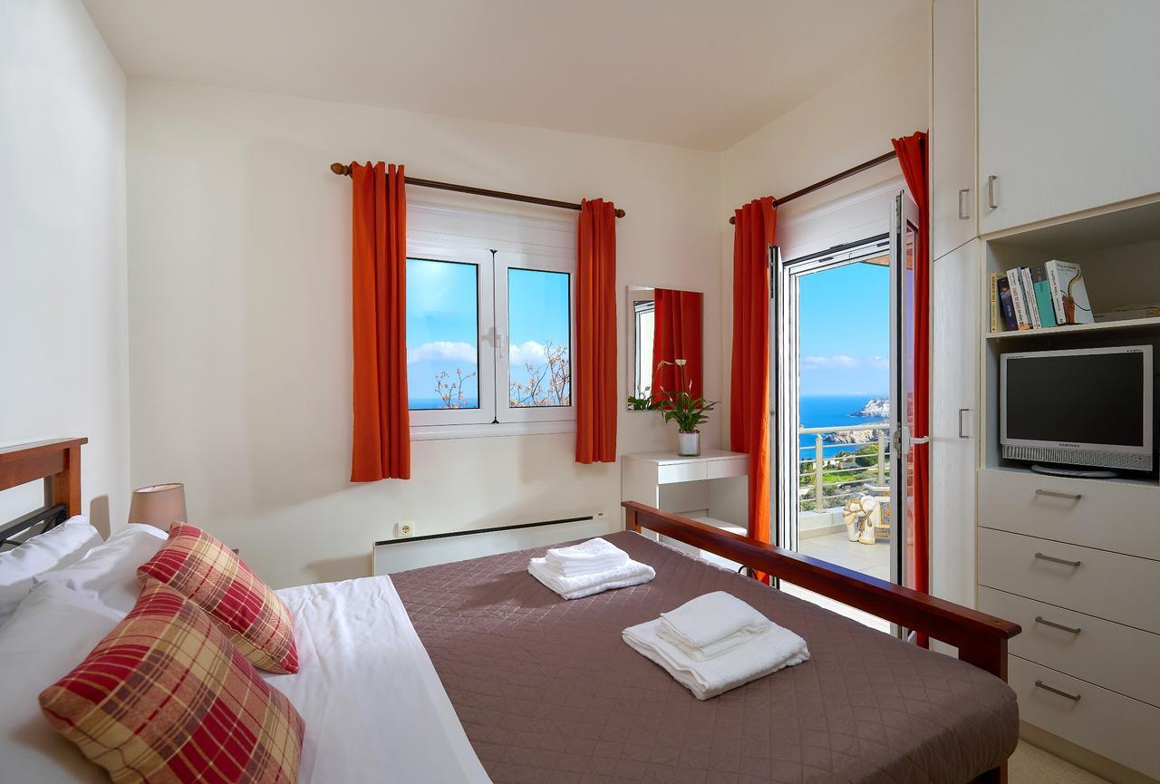 Spacious Villa With Private Eco-Pool And Panoramic Sea View Agia Pelagia  Bagian luar foto