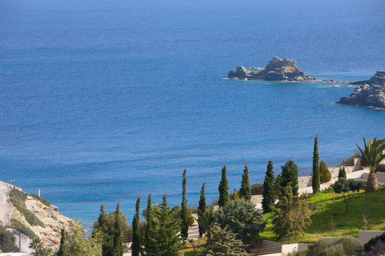 Spacious Villa With Private Eco-Pool And Panoramic Sea View Agia Pelagia  Bagian luar foto